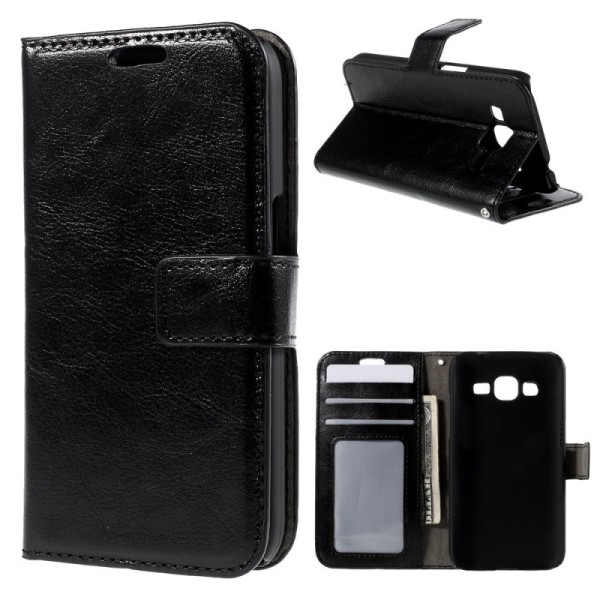 Atvēramais maciņš - melns (Galaxy Core Prime)