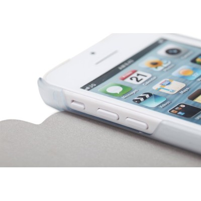 Apple iPhone 5C Rock Elegant atvēramais melns futrālis / Vacins.lv