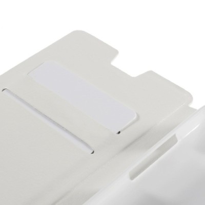 Samsung Galaxy Core Prime LTE (G360) atverčiamas baltas odinis dėklas - piniginė / Priedai.lt