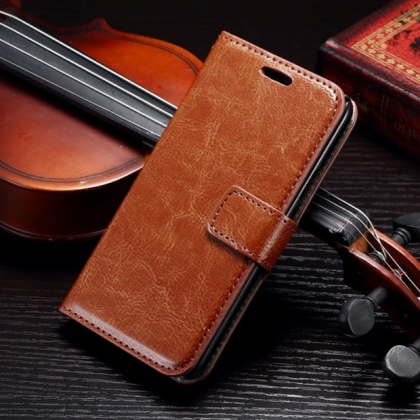 Atvēramais maciņš - brūns (Galaxy A3 2015)