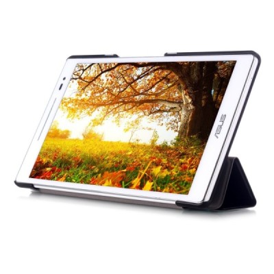 Asus ZenPad 8 (Z380KL) atvēramais melns maciņš / Vacins.lv