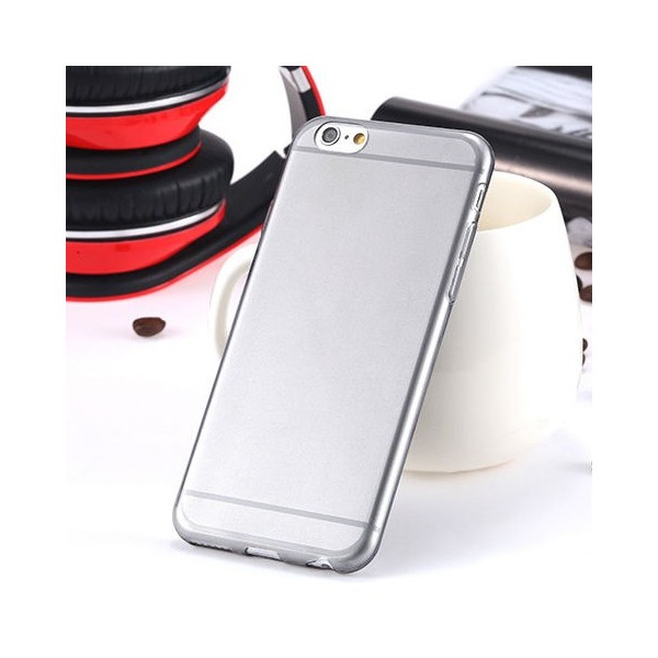 Ploniausias TPU skaidrus dėklas - pilkas (iPhone 6 / 6S)