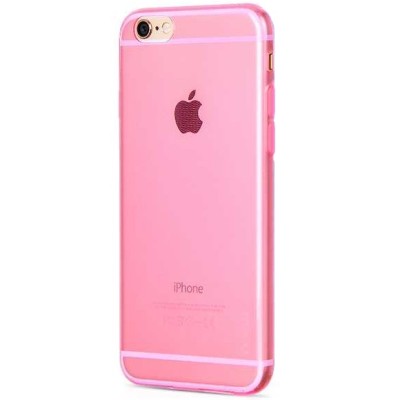 Apple iPhone 6S dzidrs (caurspīdīgs) cieta silikona TPU pasaulē planākais sarkans apvalks / Vacins.lv