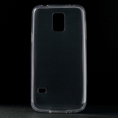 Samsung Galaxy S5 mini G800 dzidrs (caurspīdīgs) cieta silikona TPU pasaulē planākais apvalks / Vacins.lv