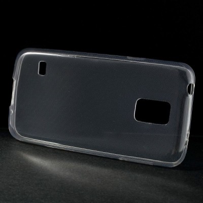 Samsung Galaxy S5 mini G800 dzidrs (caurspīdīgs) cieta silikona TPU pasaulē planākais apvalks / Vacins.lv