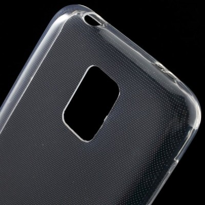 Samsung Galaxy S5 mini G800 dzidrs (caurspīdīgs) cieta silikona TPU pasaulē planākais apvalks / Vacins.lv