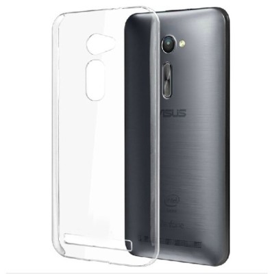 Asus Zenfone 2 5.0 (ZE500CL) dzidrs (caurspīdīgs) cieta silikona TPU pasaulē planākais apvalks / Vacins.lv
