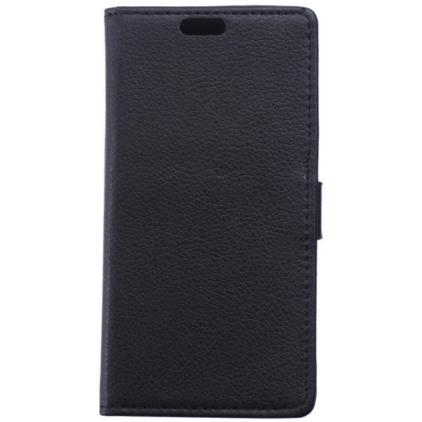 „Litchi“ atvēramais maciņš - melns (Zenfone 2 5.0)