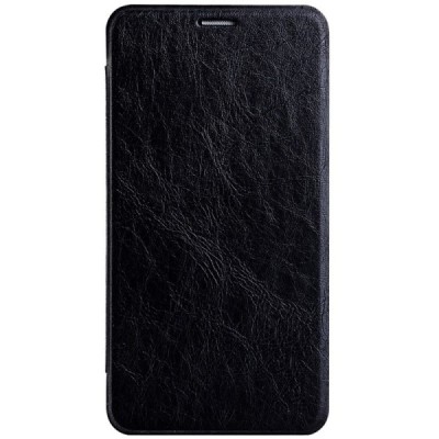 Asus Zenfone 2 5.5 (ZE550ML, ZE551ML) solīds atvēramais ādas melns maciņš - maks / Vacins.lv