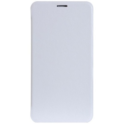 Asus Zenfone 2 5.5 (ZE550ML, ZE551ML) solīds atvēramais ādas balts maciņš - maks / Vacins.lv