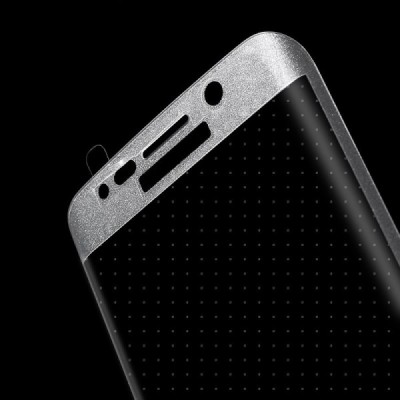 Samsung Galaxy S6 Edge (G925) „3D“ 9H Tempered Glass sustiprintos apsaugos skaidrus (permatomas) pilnai dengiantis apsauginis ek