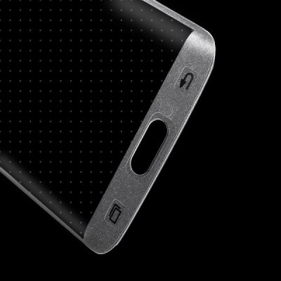 Samsung Galaxy S6 Edge (G925) „3D“ 9H Tempered Glass sustiprintos apsaugos skaidrus (permatomas) pilnai dengiantis apsauginis ek