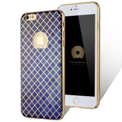 Apple iPhone 6 (6s) „JLW“ Color Palette mėlynas su auksiniais apvadais elegantiškas plastikinis dėklas / Priedai.lt