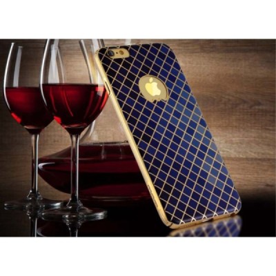 Apple iPhone 6 (6s) „JLW“ Color Palette mėlynas su auksiniais apvadais elegantiškas plastikinis dėklas / Priedai.lt