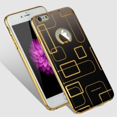 Apple iPhone 6 (6s) „JLW“ Color Palette juodas su auksiniais apvadais elegantiškas plastikinis dėklas / Priedai.lt