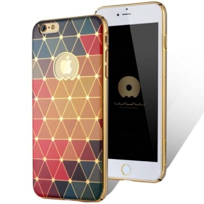 Apple iPhone 6S elegants „JLW“ Color Palette krāsaina (apmales zeltā krāsā) plastmasas apvalks / Vacins.lv