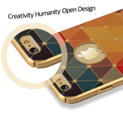 Apple iPhone 6S elegants „JLW“ Color Palette krāsaina (apmales zeltā krāsā) plastmasas apvalks / Vacins.lv