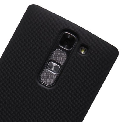 LG G4c (H525) Nillkin Frosted Shield melns plastmasas apvalks + ekrāna aizsargplēve / Vacins.lv