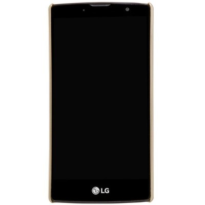 LG G4c (H525) Nillkin Frosted Shield zelta plastmasas apvalks + ekrāna aizsargplēve / Vacins.lv
