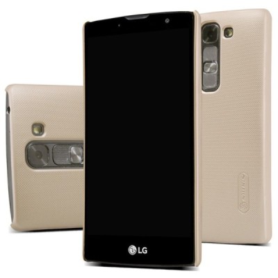 LG G4c (H525) Nillkin Frosted Shield zelta plastmasas apvalks + ekrāna aizsargplēve / Vacins.lv