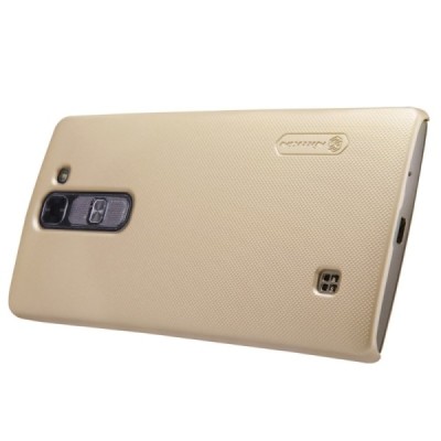 LG G4c (H525) Nillkin Frosted Shield zelta plastmasas apvalks + ekrāna aizsargplēve / Vacins.lv