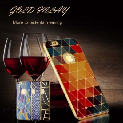 Apple iPhone 6s Plus „JLW“ Color Palette spalvotas su auksiniais apvadais elegantiškas plastikinis dėklas / Priedai.lt