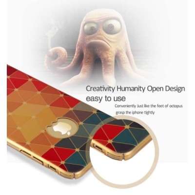 Apple iPhone 6s Plus „JLW“ Color Palette spalvotas su auksiniais apvadais elegantiškas plastikinis dėklas / Priedai.lt