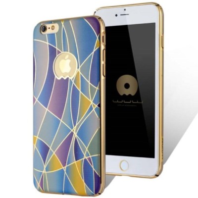 Apple iPhone 6S Plus elegants „JLW“ Color Palette zilgans (apmales zeltā krāsā) plastmasas apvalks / Vacins.lv