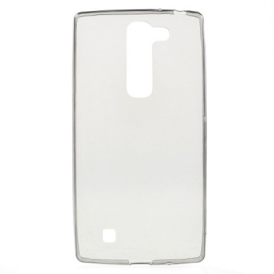 LG G4c (H525) dzidrs (caurspīdīgs) cieta silikona TPU pasaulē planākais pelēks apvalks / Vacins.lv