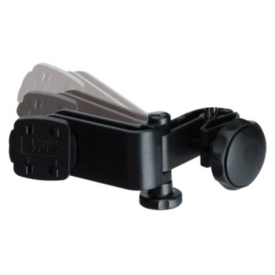 Melns universāls autoturētājs, planšetdatoriem, stiprināms pie atzveltnes (pie galvas atzveltņa kājiņas) / Vacins.lv