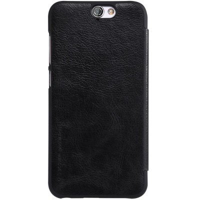 Greznais „Nillkin“ Qin sērijas ādas atvērams melns HTC One A9 maciņš / Vacins.lv