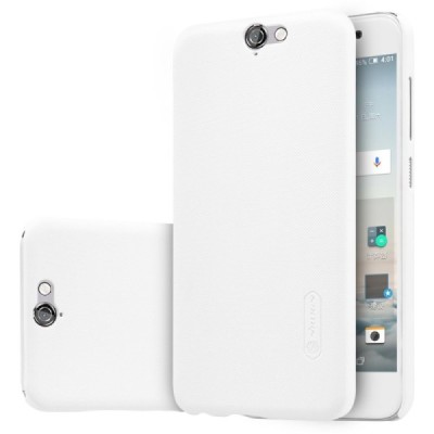 HTC One A9 Nillkin Frosted Shield balts plastmasas apvalks + ekrāna aizsargplēve / Vacins.lv