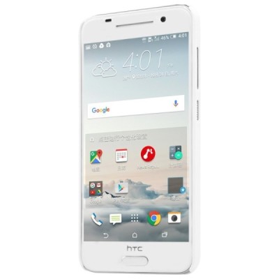HTC One A9 Nillkin Frosted Shield balts plastmasas apvalks + ekrāna aizsargplēve / Vacins.lv