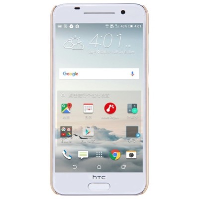 HTC One A9 Nillkin Frosted Shield zelta plastmasas apvalks + ekrāna aizsargplēve / Vacins.lv