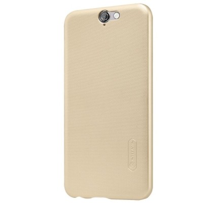 HTC One A9 Nillkin Frosted Shield zelta plastmasas apvalks + ekrāna aizsargplēve / Vacins.lv