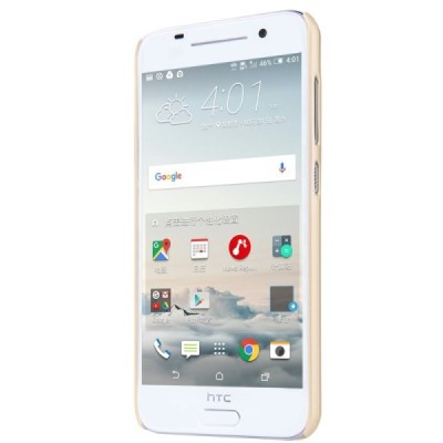 HTC One A9 Nillkin Frosted Shield zelta plastmasas apvalks + ekrāna aizsargplēve / Vacins.lv