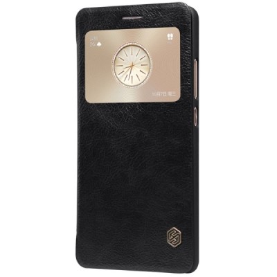 Greznais „Nillkin“ Qin sērijas ādas atvērams melns Huawei Mate S maciņš / Vacins.lv