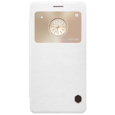 Greznais „Nillkin“ Qin sērijas ādas atvērams balts Huawei Mate S maciņš / Vacins.lv