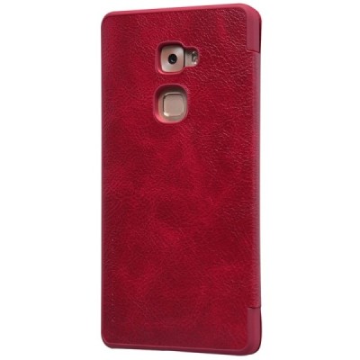 Prabangus „Nillkin“ Qin serijos raudonas odinis atverčiamas Huawei Mate S dėklas - knygutė / Priedai.lt