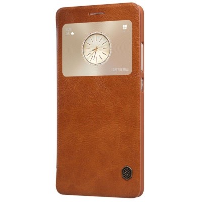 Greznais „Nillkin“ Qin sērijas ādas atvērams brūns Huawei Mate S maciņš / Vacins.lv