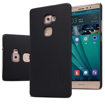 Huawei Mate S Nillkin Frosted Shield melns plastmasas apvalks + ekrāna aizsargplēve / Vacins.lv