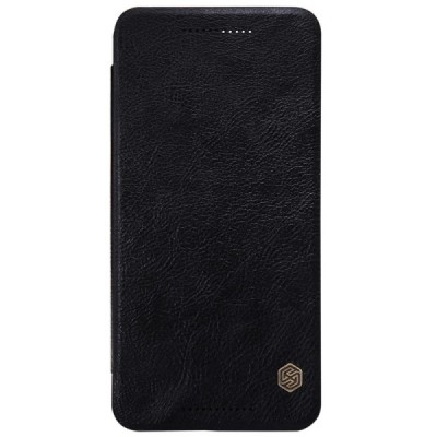 Prabangus „Nillkin“ Qin serijos juodas odinis atverčiamas Huawei Nexus 6P dėklas / Priedai.lt