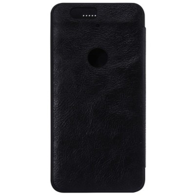 Greznais „Nillkin“ Qin sērijas ādas atvērams melns Huawei Nexus 6P maciņš (maks) / Vacins.lv