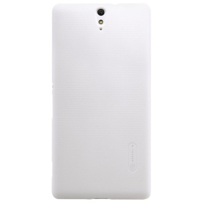 Sony Xperia C5 Ultra Nillkin Frosted Shield balts plastmasas apvalks + ekrāna aizsargplēve / Vacins.lv