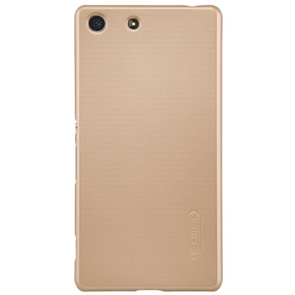 „Nillkin“ Frosted Shield apvalks - zelta + ekrāna aizsargplēve (Xperia M5)