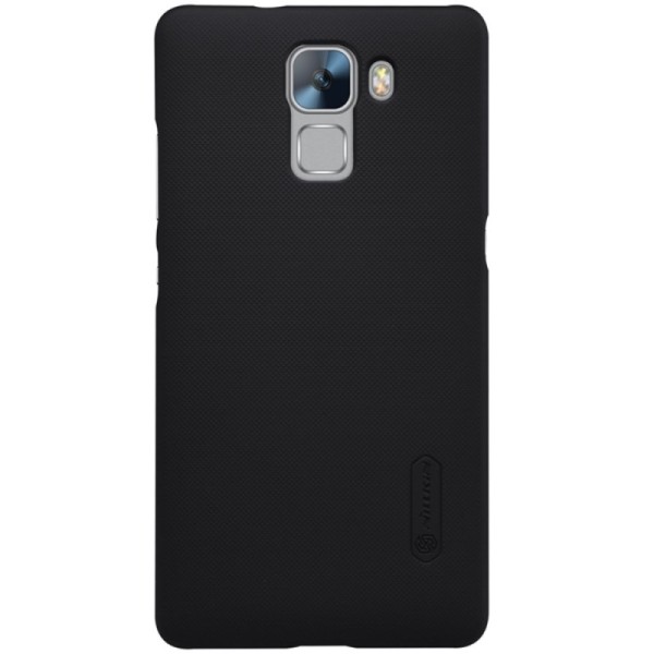 „Nillkin“ Frosted Shield apvalks - melns + ekrāna aizsargplēve (Honor 7)