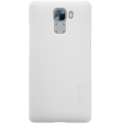 Huawei Honor 7 Nillkin Frosted Shield balts plastmasas apvalks + ekrāna aizsargplēve / Vacins.lv