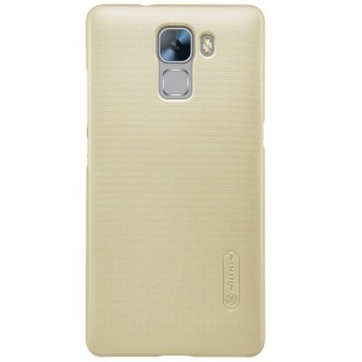 Huawei Honor 7 Nillkin Frosted Shield zelta plastmasas apvalks + ekrāna aizsargplēve / Vacins.lv