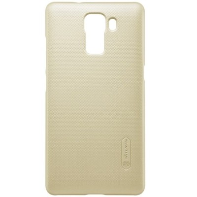 Huawei Honor 7 Nillkin Frosted Shield auksinis plastikinis dėklas + apsauginė ekrano plėvelė / Priedai.lt