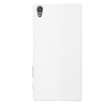 Sony Xperia Z5 Premium Nillkin Frosted Shield balts plastmasas apvalks + ekrāna aizsargplēve / Vacins.lv